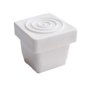 Regaton Cuadrado de 3/4 plano blanco - 50 Piezas