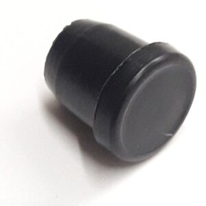 Regaton Redondo Plano Plastico 1/2 Pulgada Negro- 500 Piezas