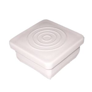 Regaton Cuadrado de 1 1/4 plano blanco - 50 Piezas