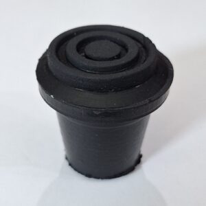 Regaton Baston 4 apoyos de 5/8 negro - 30 Piezas