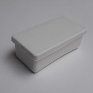 Regaton Rectangular de 2 x 1 blanco - 50 Piezas