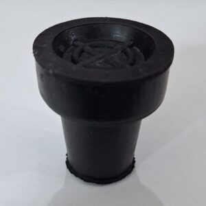 Regaton Baston Liso de 5/8 Alto negro - 25 Piezas
